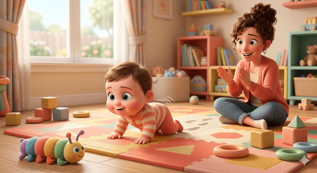 Gattonamento e sviluppo motorio: le tappe da 0 a 12 mesi